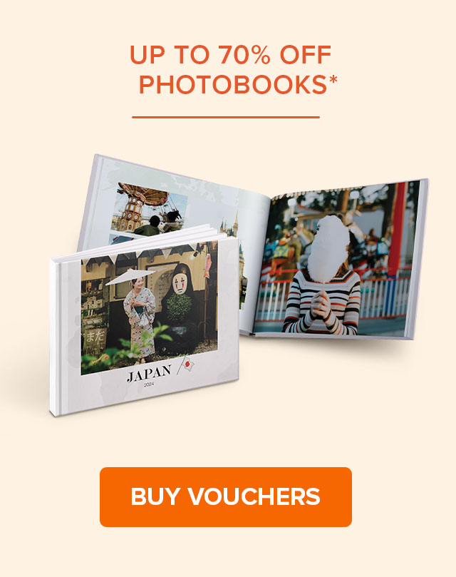 UP TO 70% OFF PHOTOBOOKS